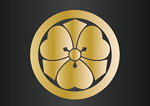 Amazon.co.jp: 家紋ステッカー 『丸に剣片喰』 屋外長期シート (9cm